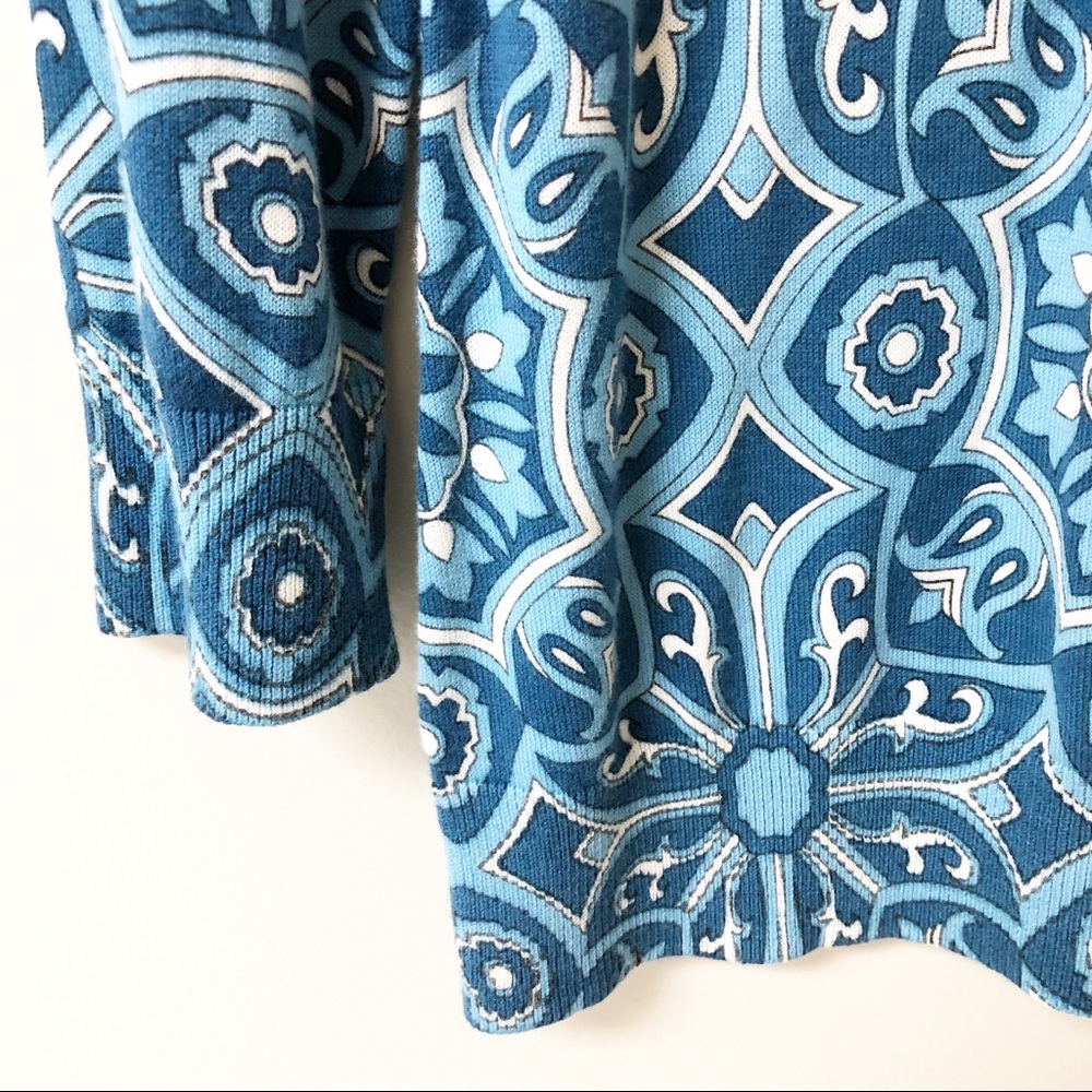 Talbots Blue Design Cardigan - Picture 5 of 5